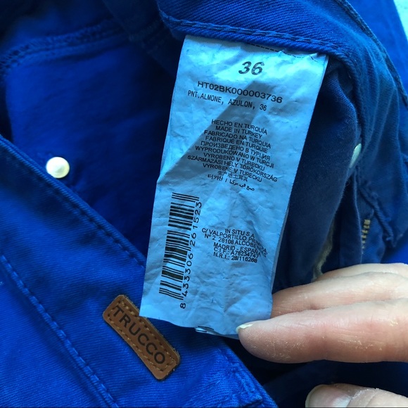 TRUCCO ROYAL BLUE DENIM JEANS - Picture 8 of 10